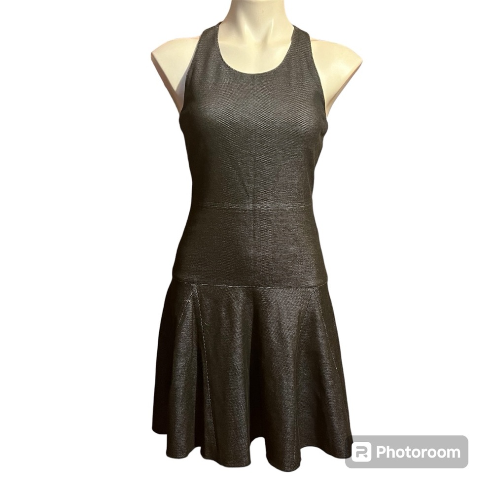 RAG & BONE Enigma Stretch fit and flare gray sleeveless Dress 4